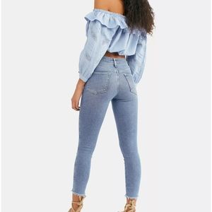 Nwt Free people wee the free raw hi-rise jegging Sierra